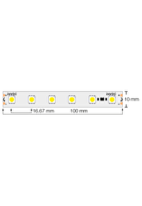 Професионална LED лента със стабилизатор на ток 14.4W/m, 24V DC, 4200K, 60 LEDs/m, SMD5050