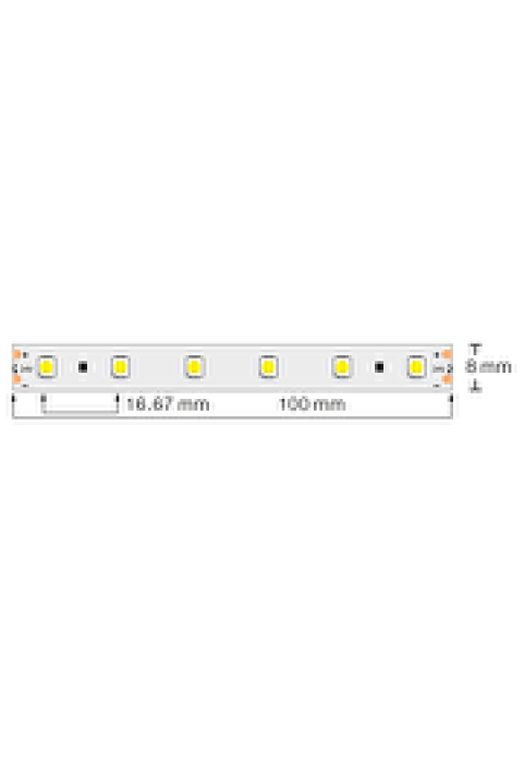 Професионална LED лента 4.8W/m, 2700K, 24V DC, 60LEDs/m, SMD3528