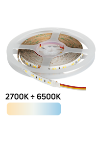 Професионална LED лента CCT 18W/m, 2700K-6500K, 24V DC, 120LEDs/m, SMD2835