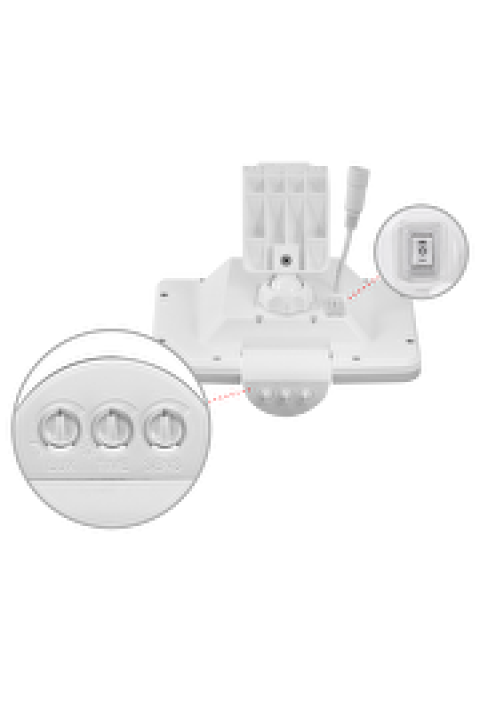 Соларен LED прожектор с PIR датчик за движение 11W, 5000K, IP54