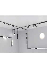 LED ПРОЖЕКТОР ЗА МАГНИТНА ШИНА ACA LIGHTING / MATTE WHITE MAGNETIC MINI SPOT 48V DC 8W 4000K 850LM 24° OSRAM RA90 Φ30*110MM