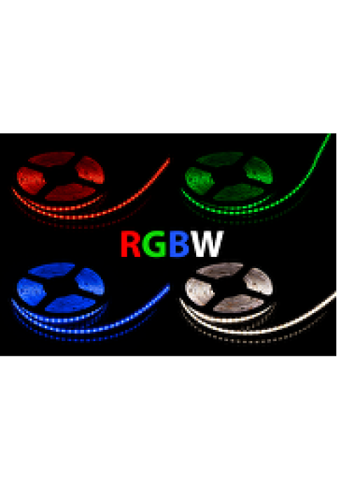 Професионална LED лента 15.8W/m, RGB+4000K, 24V DC, 560 LED/m, COB
