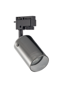 Тяло за релсов монтаж, стъклено, двупроводно, GU10, 220-240V AC, IP20, черно
