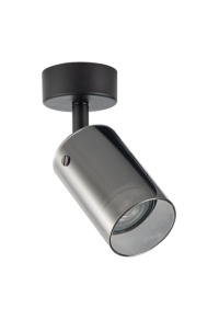 Тяло за таван, стъклено, GU10, 220-240V AC, IP20, черно