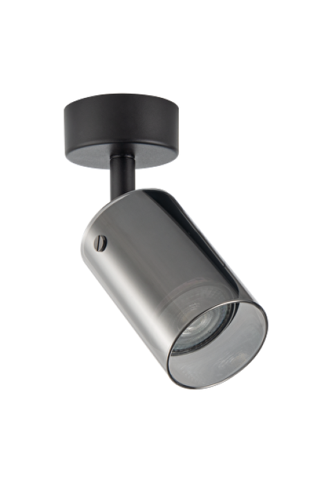 Тяло за таван, стъклено, GU10, 220-240V AC, IP20, черно