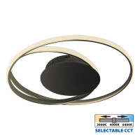 LED ПЛАФОНИЕРА ODEON LED ∙ 38W ∙ 1840LM ∙ ЧЕРЕН ∙ 