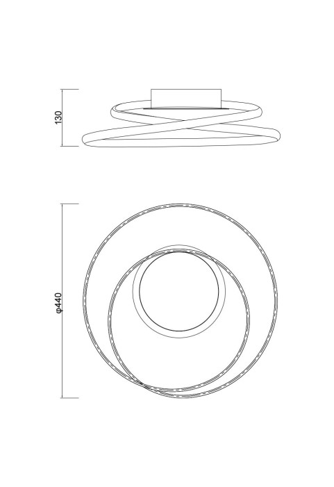 LED ПЛАФОНИЕРА ODEON LED ∙ 38W ∙ 1840LM ∙ ЧЕРЕН ∙ CCT-SWITCH ∙ 3000K-4000K-6400K