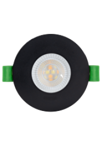 LED луна за вграждане, димираща, черна, 6W, 3000K/4000K/6500K, 220-240V AC, IP44