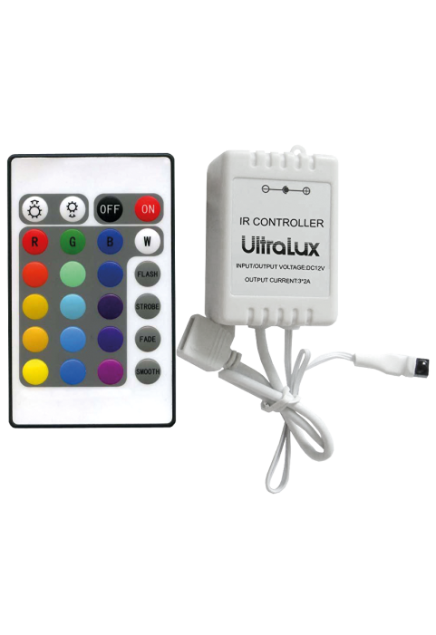 IR контролер за RGB LED осветление 12-24 V DC, 3x2A