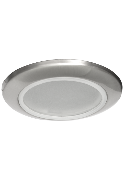 Рамка за вграждане кръг, хром, стационарна, IP44, метал