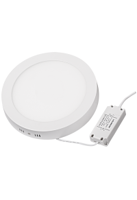 LED панел за открит монтаж, кръг, 12W, 2700K, 220-240V AC, топла светлина