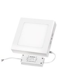 LED панел за открит монтаж, квадрат, 18W, 2700K, 220-240V AC, топла светлина