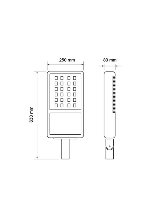 LED тяло за улично осветление 220V, 30W, 4200К, IP66