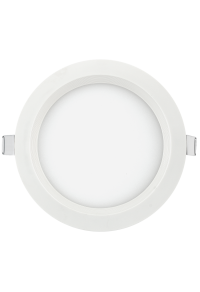 LED панел за вграждане, кръг, бяла рамка, 6W, 2700K, 220-240V AC, топла светлина