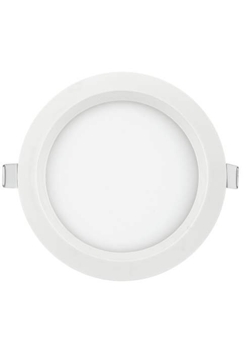 LED панел за вграждане, кръг, бяла рамка, 6W, 2700K, 220-240V AC, топла светлина