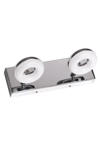 LED осветително тяло за баня, 2x5W, 2700K хром, IP44