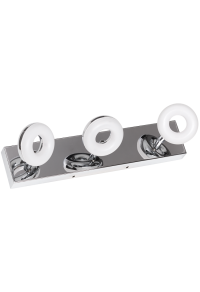 LED осветително тяло за баня, 3x5W, 2700K хром, IP44