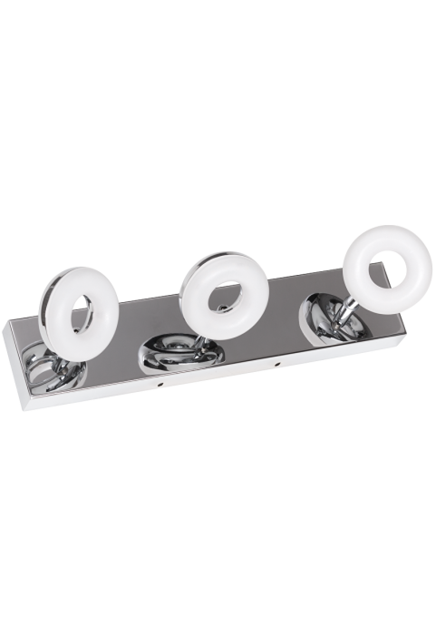 LED осветително тяло за баня, 3x5W, 2700K хром, IP44