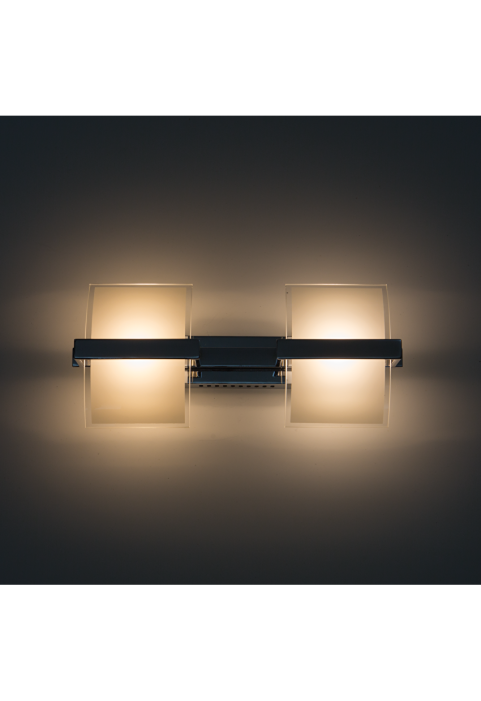 LED осветително тяло аплик за стена 10W, 2700K, хром, IP20