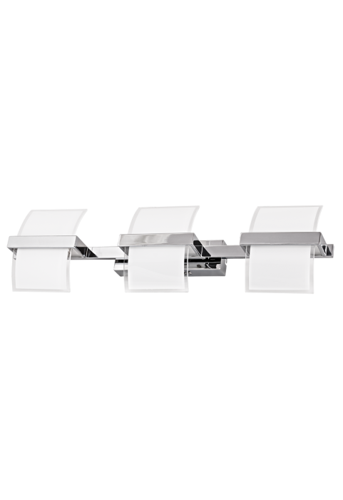LED осветително тяло аплик за стена 15W, 2700K, хром, IP20