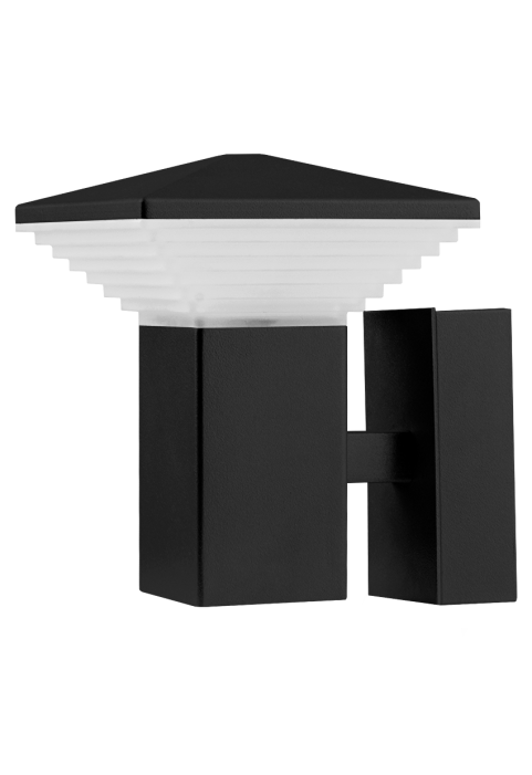 LED фасадно осветително тяло 6W, 2700K, IP65, куб, графит