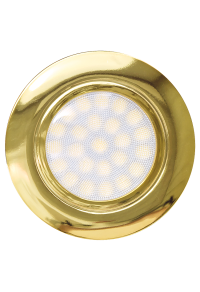 Мини LED луна за вграждане 4W, 4200K, 220-240V AC, IP44, злато