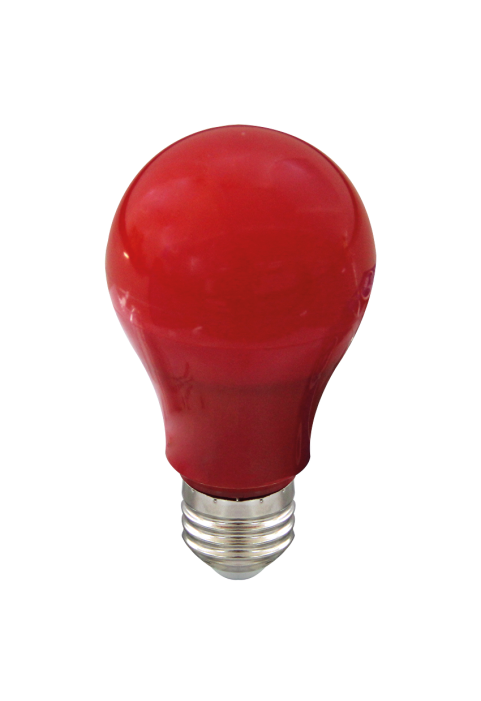 LED лампа крушка 6W, E27, 220-240V AC, червена светлина