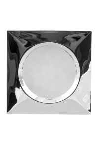 Мебелна LED луна за вграждане/открит монтаж, 1.5W, 4000K, 12V DC, хром
