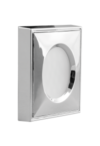 Мебелна LED луна за вграждане/открит монтаж, 1.5W, 4000K, 12V DC, хром