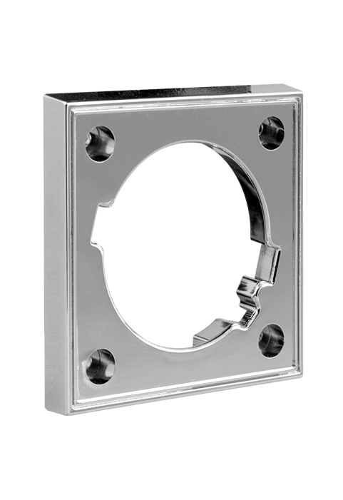 Мебелна LED луна за вграждане/открит монтаж, 1.5W, 4000K, 12V DC, хром