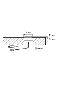 TOUCH димиращ ключ 60W, 12/24 V DC, IP20
