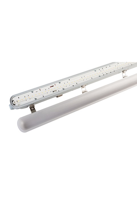 LED индустриално осветително тяло PC, 1,50m, 40W, 5000K, 220-240V AC, IP66
