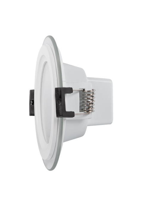 LED стъклен панел за вграждане, кръг, 6W, 4200K, 220-240V AC, IP44