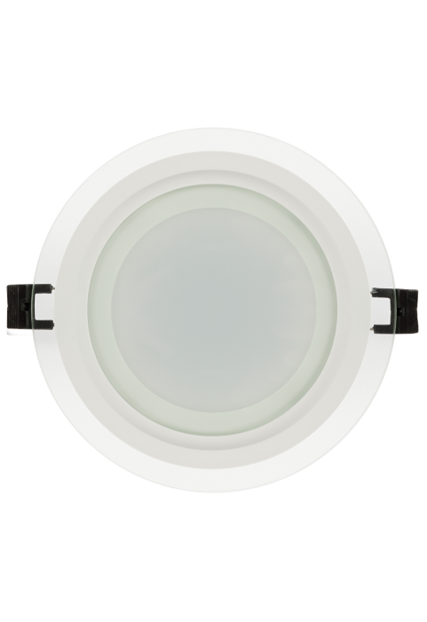 LED стъклен панел за вграждане, кръг, 18W, 4200K, 220-240V AC, IP44