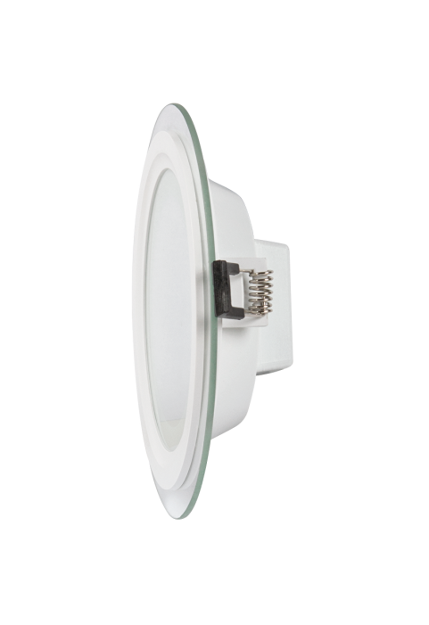 LED стъклен панел за вграждане, кръг, 18W, 4200K, 220-240V AC, IP44