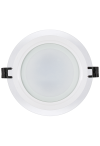 LED стъклен панел за вграждане, кръг, 12W, 4200K, 220-240V AC, IP44