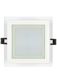 LED стъклен панел за вграждане, квадрат, 6W, 4200K, 220-240V AC, IP44