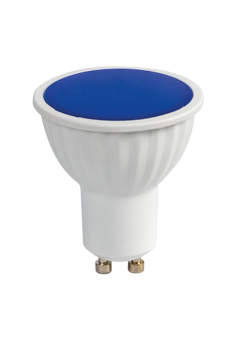 LED лампа луничка 5W, GU10, 220-240V AC, синя светлина