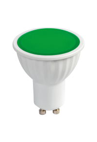 LED лампа луничка 5W, GU10, 220-240V AC, зелена светлина