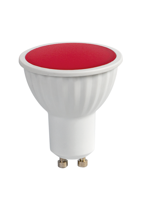 LED лампа луничка 5W, GU10, 220-240V AC, червена светлина