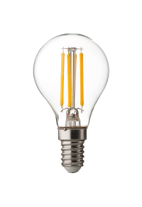 LED filament лампа топка, димираща, 4W, E14, 4200K, 220-240V AC, неутрална светлина