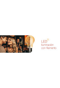 LED filament лампа крушка, димираща, 8W, E27, 4200K, 220-240V AC, неутрална светлина