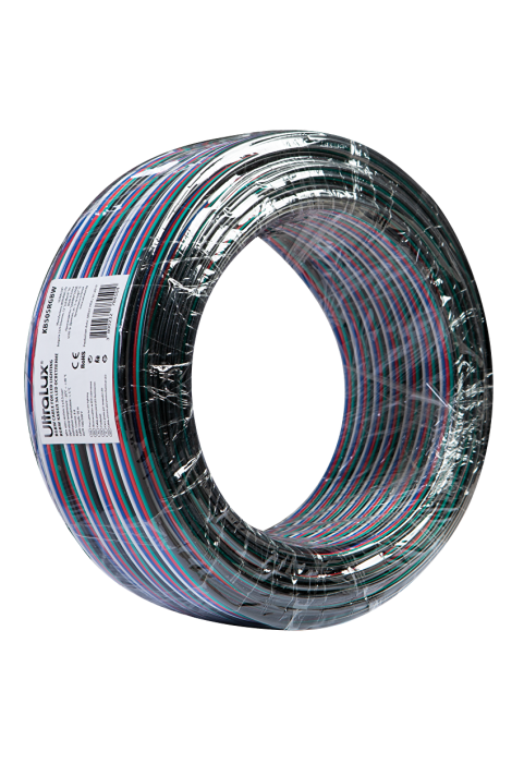 RGBW плосък кабел 5 x 0.5 mm², 50м/ролка