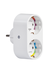 Wi-Fi Smart контакт, двоен, 16А, 3500W, 220-240V AC