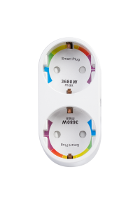 Wi-Fi Smart контакт, двоен, 16А, 3500W, 220-240V AC
