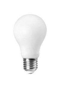LED filament лампа крушка, 8W, E27, 2700K, 220-240V AC, топла светлина, опал