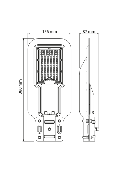 LED тяло за улично осветление 13W, 4200K, 220-240V, IP66