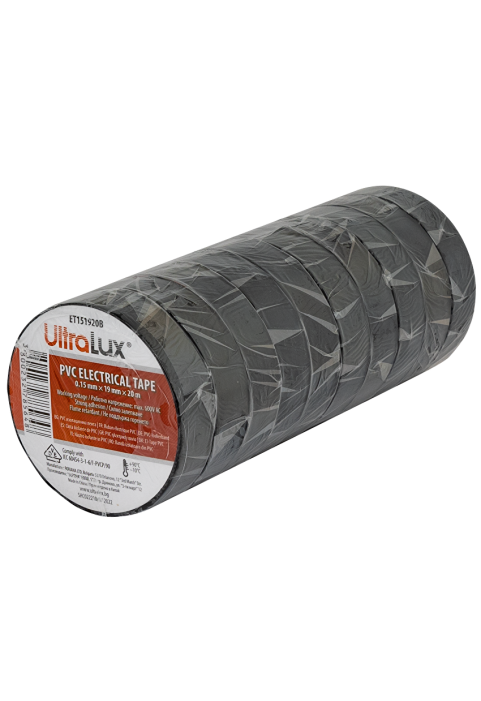 PVC Изолационна лента 20м/ролка 19мм х 0,15мм х 20м, 10 бр.