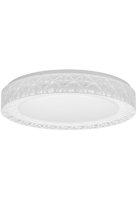 LED плафониера с декоративен ринг 48W, 4200K, 220-240V AC, неутрална светлина, кръг