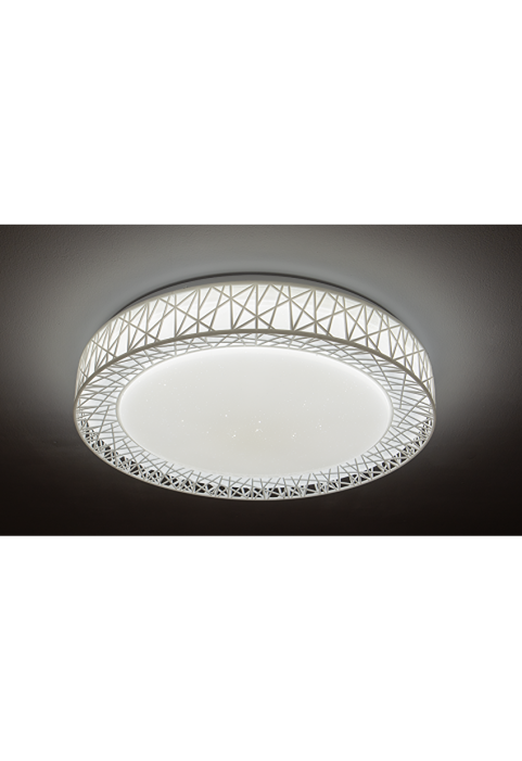 LED плафониера с декоративен ринг 48W, 4200K, 220-240V AC, неутрална светлина, кръг
